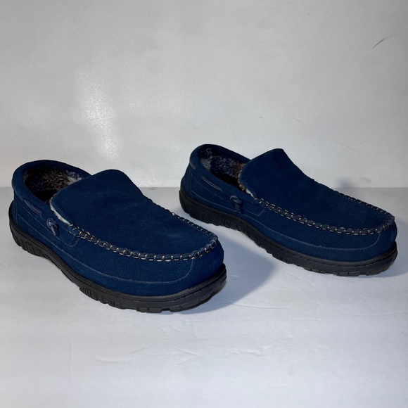 clarks mens moccasin slippers